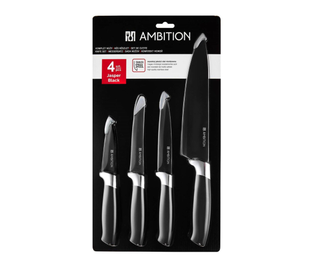 AMBITION Komplet noży Jasper Black 4-elementowy (42712) - 1477872 - zdjęcie 2